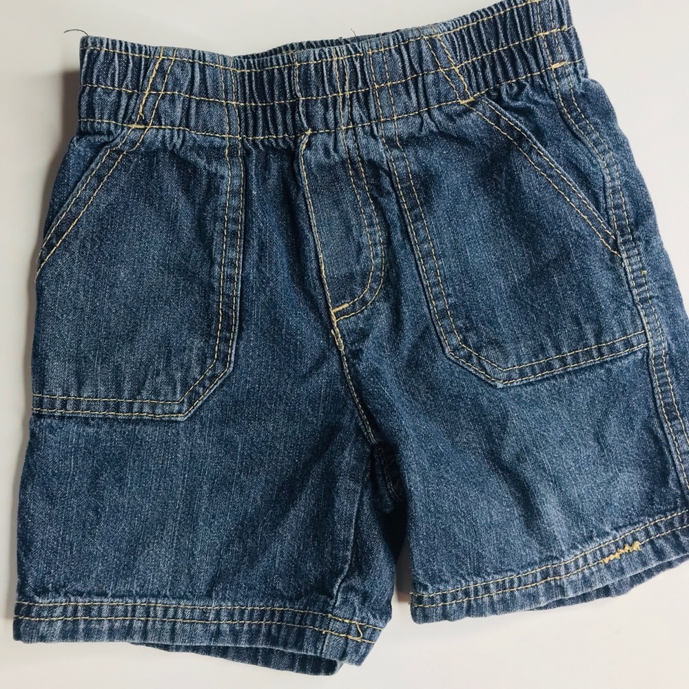 Boys Denim Elastic Waist Shorts